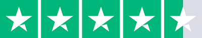 4,5 ud af 5 stjerner på Trustpilot